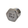 Sealing plug with external hexagon socket NPT 1/2 inch, stainless