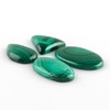 4pcs Premium Natural Malachite Gemstones Wholesale AAA Grade Cabochons, Energy