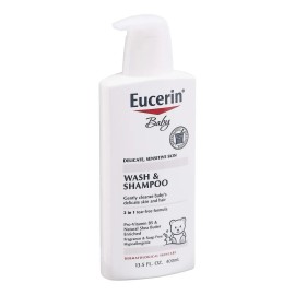 Eucerin Baby Wash & Shampoo 400ml Para Piel Sensible