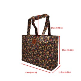SturdyFoot Bookbag with Gusset, Music Bag, Tote Bag, Shopping Bag, Oilcloth Tote