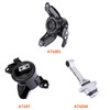 Set of 3 Engine Motor Mount Transmission Mount and Torque
