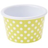 zakdesigns" Dotty Ice Cream Dish, Melamine Green/White, 8 x 8