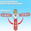 Qolekog 1/4 inch NPT Brass Ball Valve Kit Air Compressor