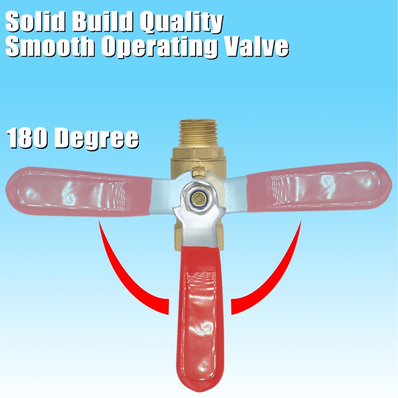 Qolekog 1/4 inch NPT Brass Ball Valve Kit Air Compressor