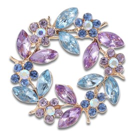 Classicseali Vintage Brooch,Flower Brooches for Women, Fashionable and Exquisite Rhinestone Large Brooches for Women, Flower Brooch Pin Suitable for Ladies and Girls, Coats, Weddings, Parties