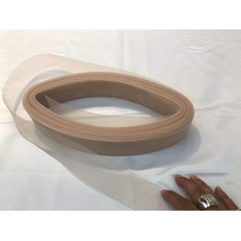 10 YARDS-2 INCHES STIFF NUDE CRINOLINE HORSEHAIR BRAID TRIM-BRIDAL-DECORATIONS