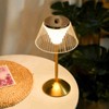 LED Crystal Table Lamp Bedroom Study Room Rechargeable Night Lamp
