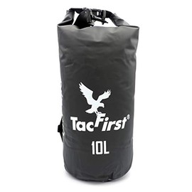 TacFirst Dry Bag Duffel Bag - Waterproof Pack Bag with Fast-Fold Closure, 2L / 3L / 5L / 10L / 15L / 20L / 25L / 30L, Waterproof Dry Bag, black, 10l