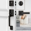 MAXECURITY Bronze Front Door Lock Set, Modern Exterior Door Handle