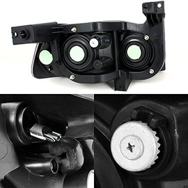 AKKON - For 06-10 Dodge Charger Black 1 Piece DRL LED Headlights w/Corner Turn Signal Lamps Left + Right Pair