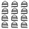 FinalCool Pack of 12 Adjustable Buckles Webbing, Buckle 25 mm,