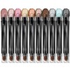 【Hot】LUXAZA 6PCS / 10PCS Eyeshadow Stick,Shimmer And Matte Brown Metallic
