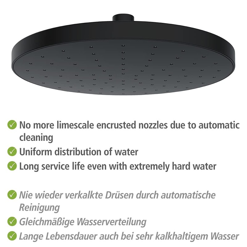 WENKO Clothes Hangers, Black, 2,5 x 0,2 x 500 cm