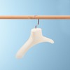 Ciieeo Wide Shoulder Hanger 15.15 Inch Plastic Coat Hanger with