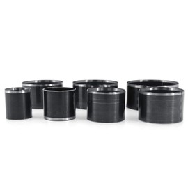 Yuhtech Round Hole Punch Set, 7 Pieces Leather Craft Set 20/25/30/35/40/45/50 mm Hole Hollow Punch for DIY Leather Crafts