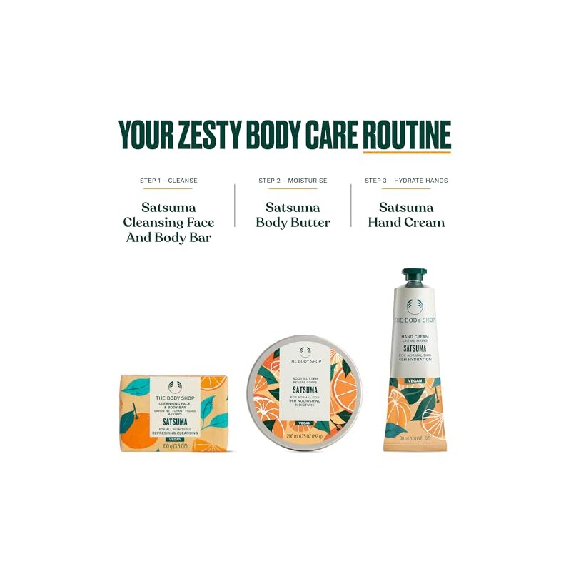 The Body Shop Satsuma Cleansing Face & Body Bar –