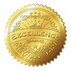 ND-0187-R03-EX-100 100 Stickers Reward Stickers Great Gold Foil Embossing Certificates