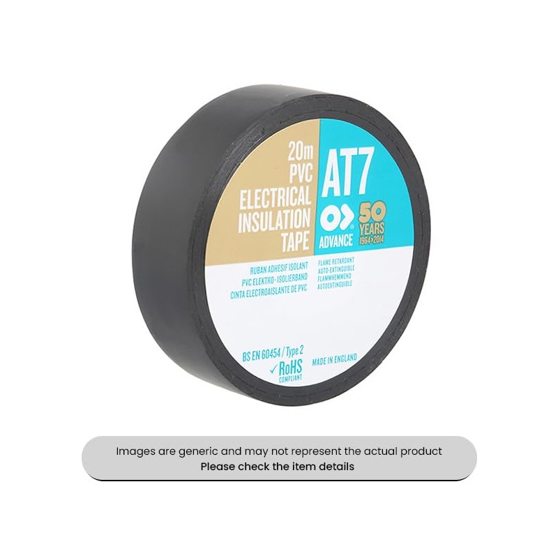 Mehr Grey Advance PVC Insulation Tape AT7 19MMX20M Flame Retardant