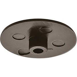 Hinge and Bracket Supplies Cam Cover Cap Black Plastic Pack 40 17Mm Diameter 3Mm Deep