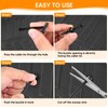 LiLiSSUCCY 200Pcs Nylon Universal Cable Tie Buckle, Nylon Zip Ties