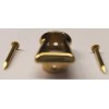 Polish Brass Keyhole Insert cover thread escutcheon antique vintage key