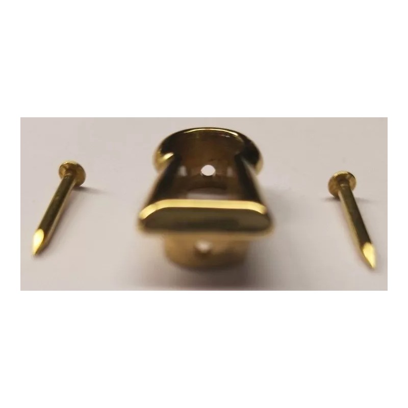 Polish Brass Keyhole Insert cover thread escutcheon antique vintage key