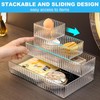 AUTUUCKEE 7pcs Clear Drawer Organizer, 4 Sizes Stackable Makeup Drawer