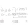 AS-PL alternator screw for bearing retainer plate - ARS0024