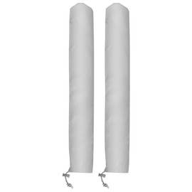 TOPPERFUN 2Pcs Windshield Wiper Blade Cover, 25.5x3.9in Polyester RV Windshield Wiper Blade Protector, Gray Wiper Blade Protector, Waterproof Rainproof Bird Droppings Wiper Cover for Car SUV Truck