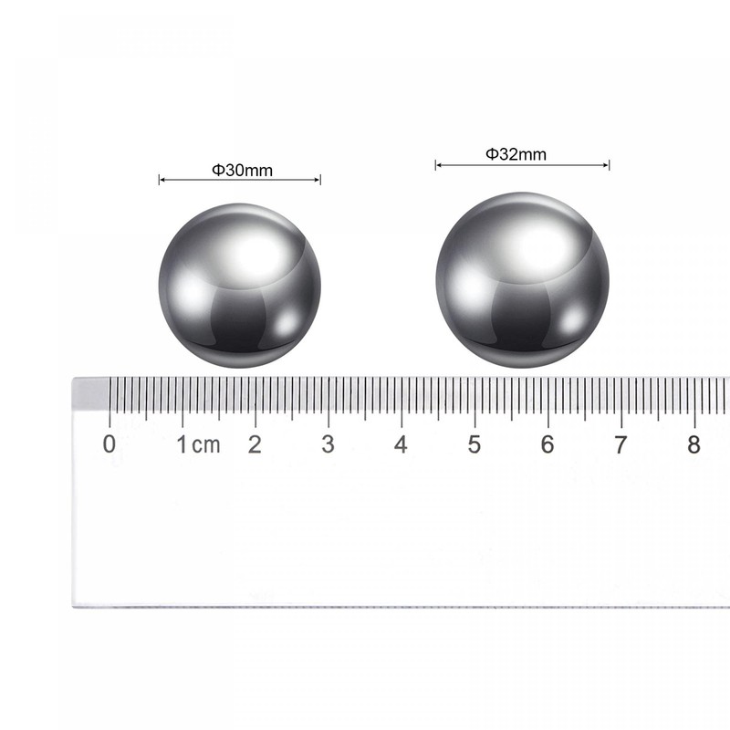 sourcing map 5pcs 30mm Carbon Steel Bearing Balls Precision Polished
