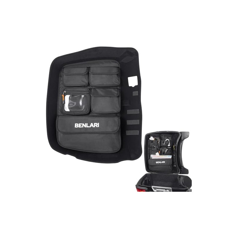 Benlari Tour Pack Lid Organizer Motorcycle Storage Bag Liner Trunk