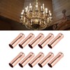 10Pcs E14 Metal Tube for Candle Lamp Holder Lamp Base