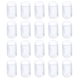 Rebower Screw Thread Protector Cover Rubber End Caps, [for Screw, Bolt] - 5/16"(8mm) ID/Clear/20pcs