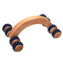 Croll & Denecke Massagehandroller aus Holz, 8 Rollen