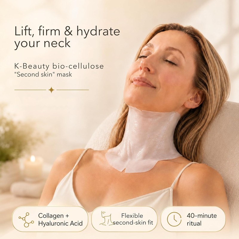 Neck Lifting Hydrating Firming Intense Treatment Bio - Cellulose Mask