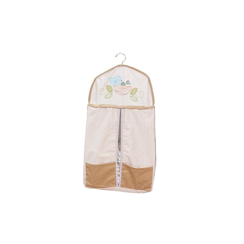 Nurture Imagination Nesting Birdies Diaper Stacker - Rustic, Beige, 2
