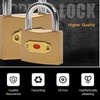 RICHSUM 2 Pack Small Padlock with Keys - Mini Key