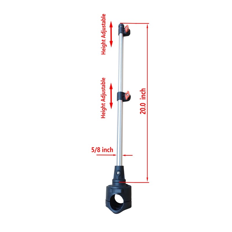 Brocraft Boat Rail Mount Flag Pole / Boat Flag Pole