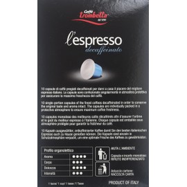 Trombetta l'espresso Decaffeinato, (Pack of 8)