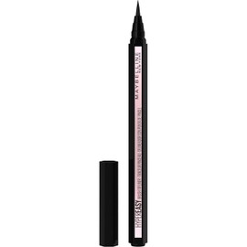 Maybelline Hyper Easy Liquid Pen No-Skip Eyeliner, Satin Finish, Waterproof Formula, Eye Liner Makeup, Pitch Black, 0.018 Fl. Oz