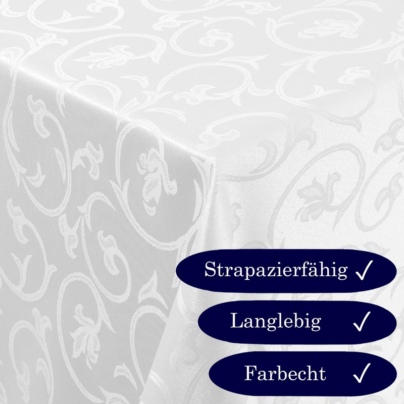 Damask Tablecloth Non-Iron Baroque Decoration Design Jacquard Table Cloth Many