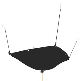 Tredre Ceiling Leak Diverter Drain Tarp Heavy Duty Roof Ceiling Leak Drip Black 5' x 5'