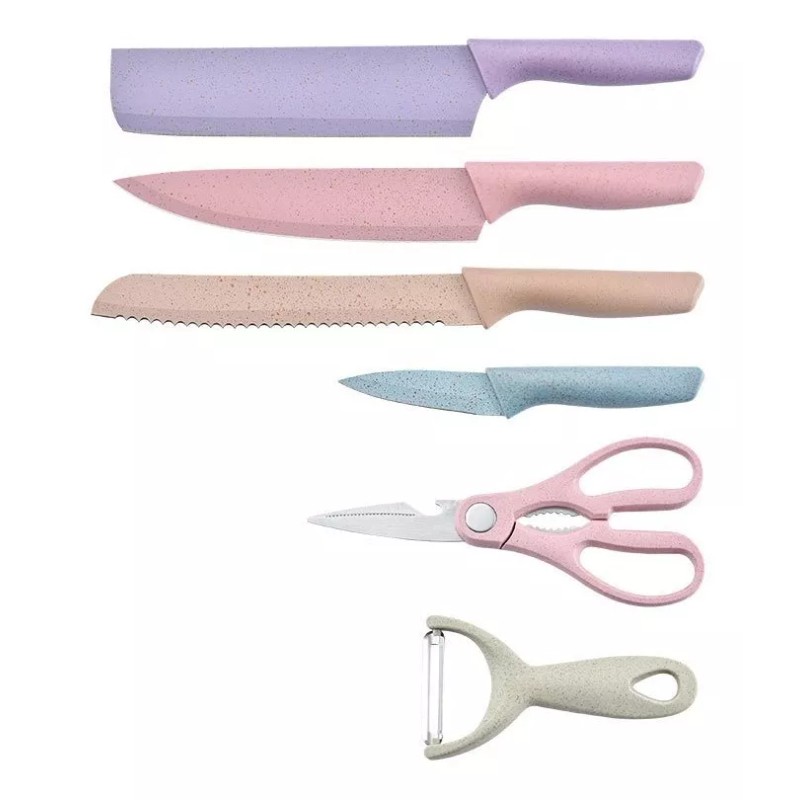 Puning Set Cuchillos De Cocina De Acero Inoxidable Profesionales