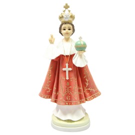 Vittoria Collection Infant Jesus of Prague Italian Statue Sculpture Figurine Made in Italy 18" Tall