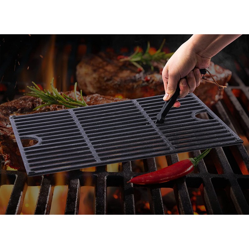 DELSbbq Cast Iron Barbecue Universal Grill Grid Lifter, 8 inch