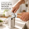 Zorgons Heavy Duty Manual Can Opener with Wood Handles, Smooth