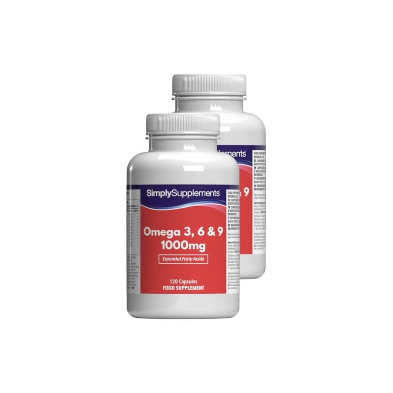 Omega 3, 6 & 9 1000mg - 240 Kapseln -