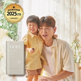 Duel (도엘)(본품 1개) 도엘 100% 무기자차 뽀송뽀송 선스틱 SPF50+ PA++++ 국내 최대용량 25g (Doel) (1 piece) Doel 100% Mineral Sunscreen Stick Puff Puff SPF50+ PA++++ Largest domestic size 25g