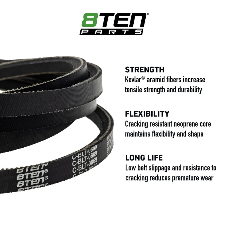 8TEN Belt with Kevlar for Ariens Gravely Apex Zenith Pro-Turn