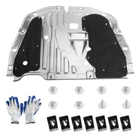 TomGoo Engine Splash Shield Guard Compatible with Honda Civic 2016 2017 2018 2019 2020 2021, Engine Case Guard Under Car Shield Cover OEM 74110-TBA-A00 90674-TY2-A01 Engine Splash Guard